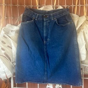 Vintage CHIC denim jean skirt